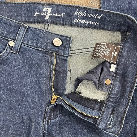 7 For All Mankind High Waist Skinny Jeans Pants Denim ((size 25)) - Picture 6 of 8